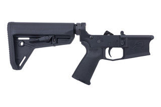 Aero Precision complete AR-15 lower receiver with adjustable stock.